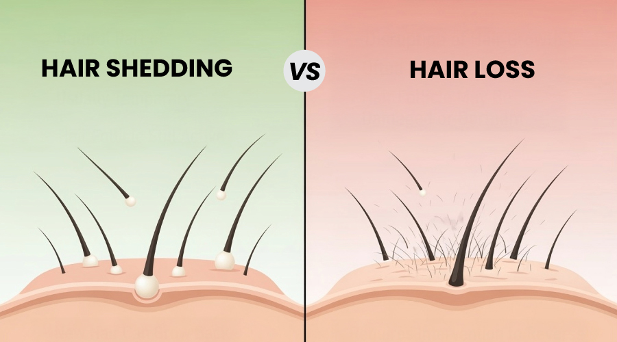 Hair Shedding vs Hair Loss: How to Spot the Difference